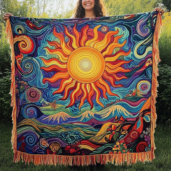 Fiery Skyflow Woven Sofa Blanket
