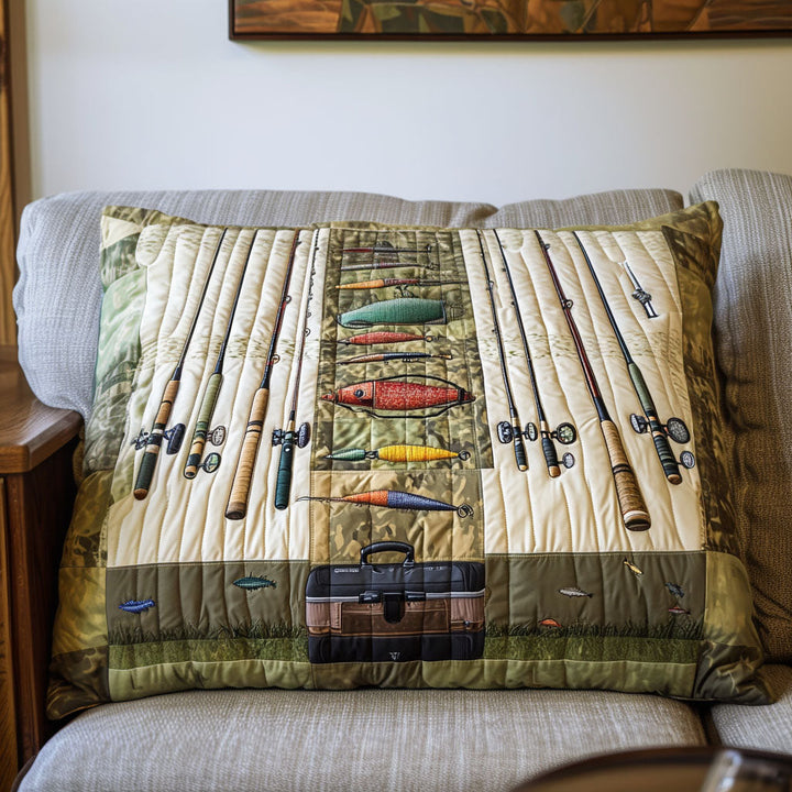 The Fish Lodge Quilted Bedding Pillow Case