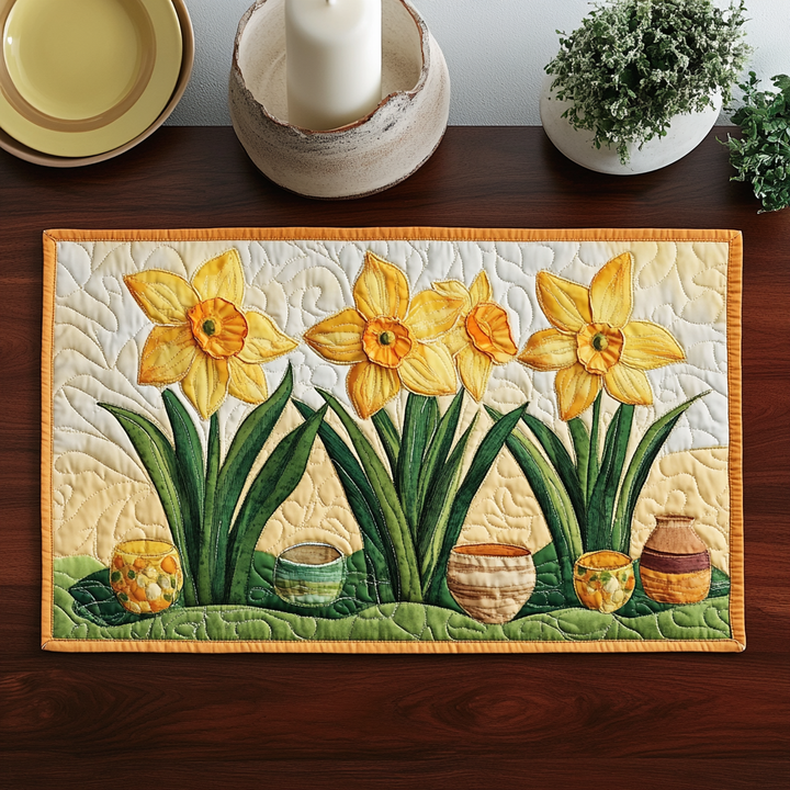 Floral Delight Quilted Placemat