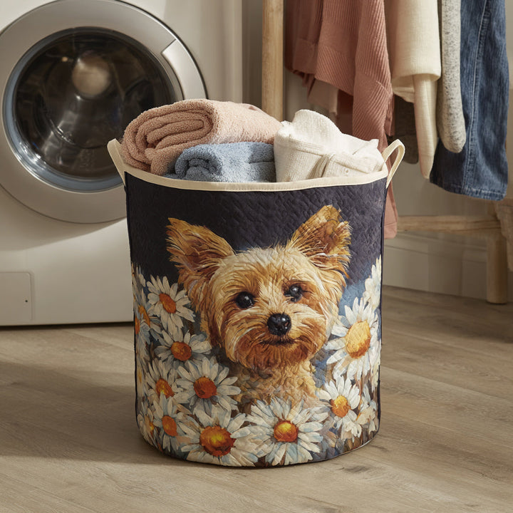 Floral Yorkshire Quilted Laundry Basket