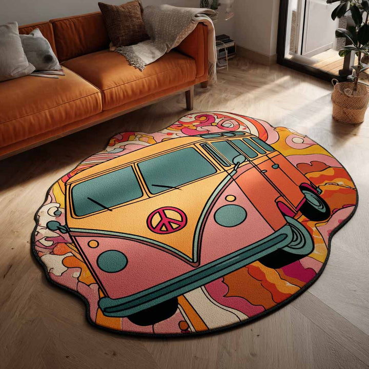 Flower Drive Custom Shape Area Rug