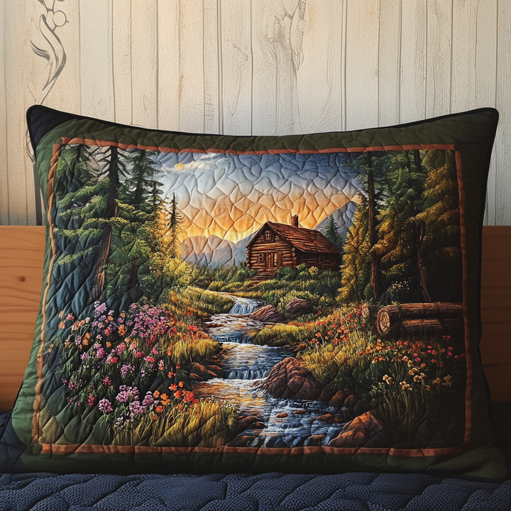 Forest Haven Quilted Bedding Pillow Case