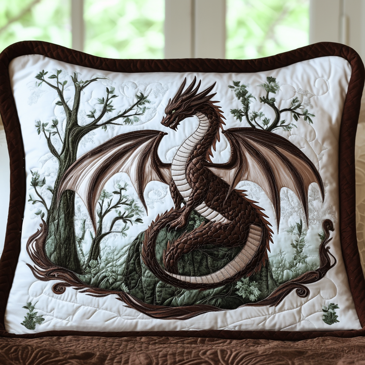 Forest Sentinel Quilted Bedding Pillow Case