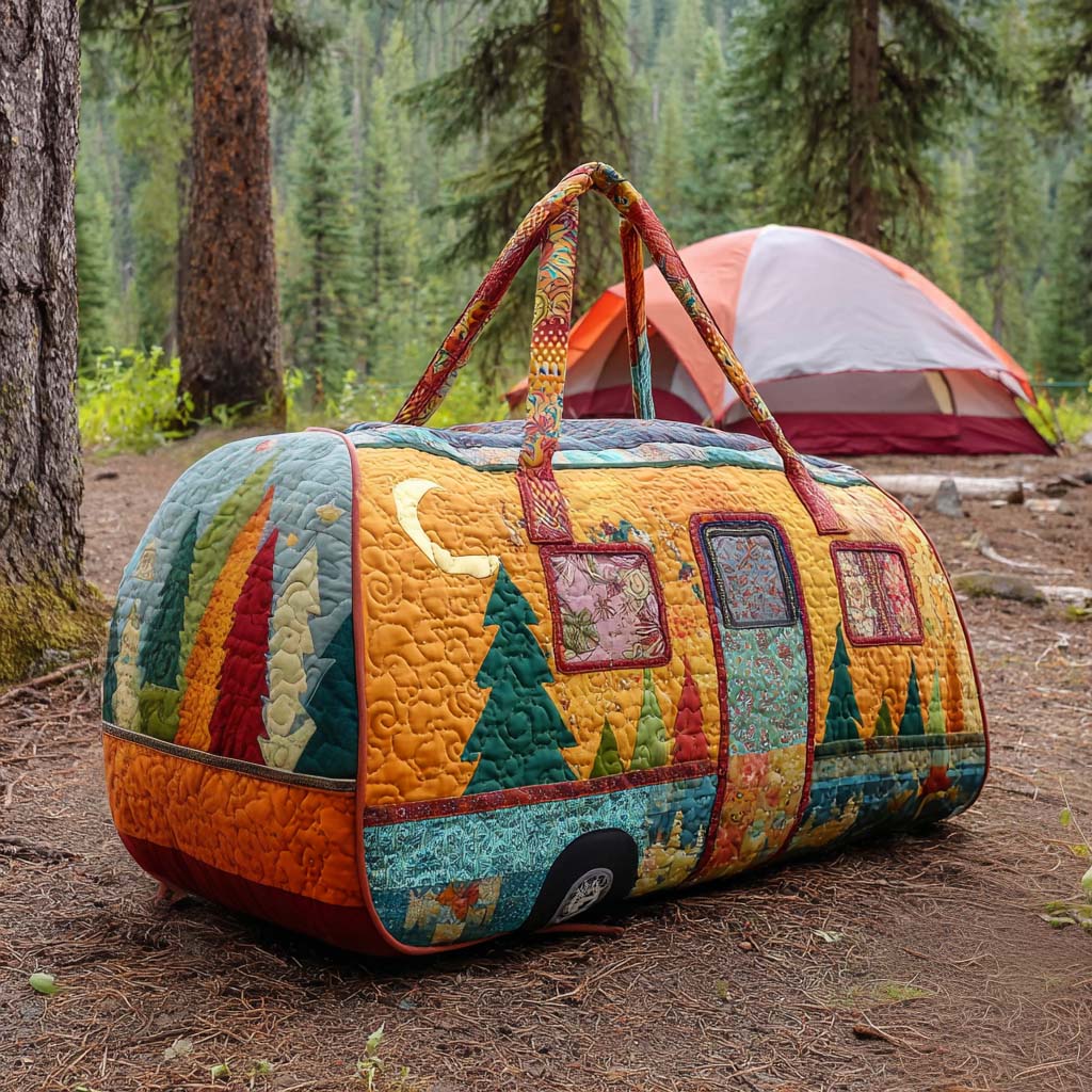 Forest Camper Quilted Duffle Bag