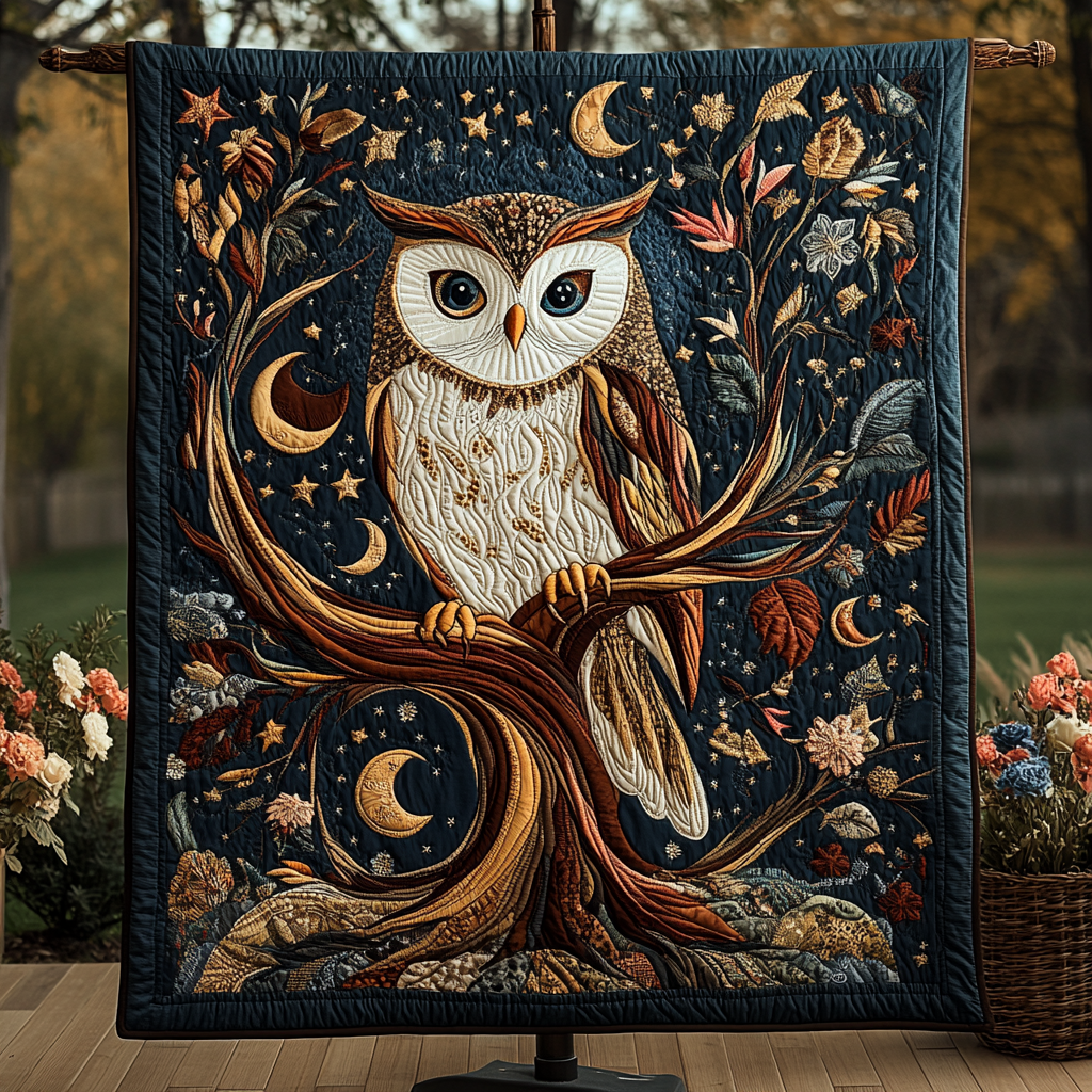 Forest Guardian Quilted Blanket