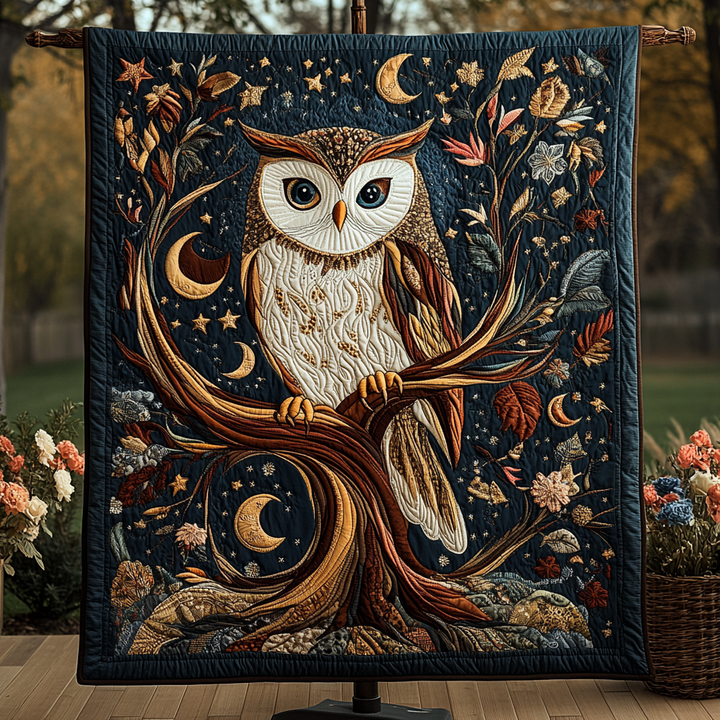 Forest Guardian Quilted Blanket