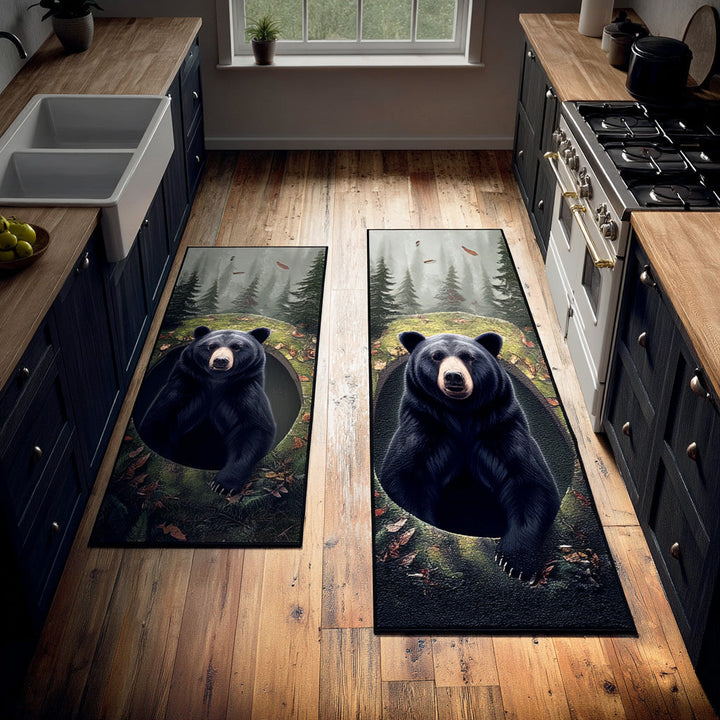 Forest Shadow Kitchen Area Rug