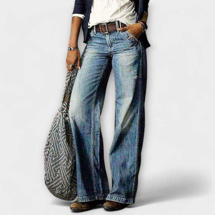 Wide leg jeans
