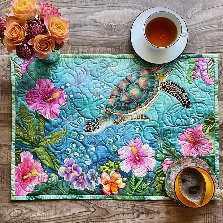 Free Spirit Turtle Quilted Placemat