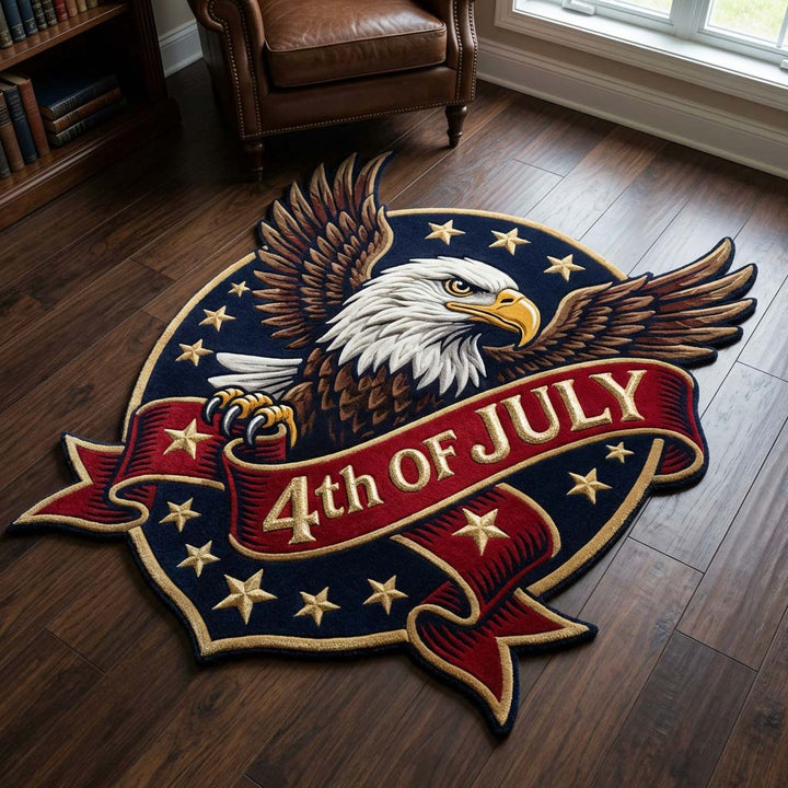 Freedom Eagle Custom Shape Area Rug