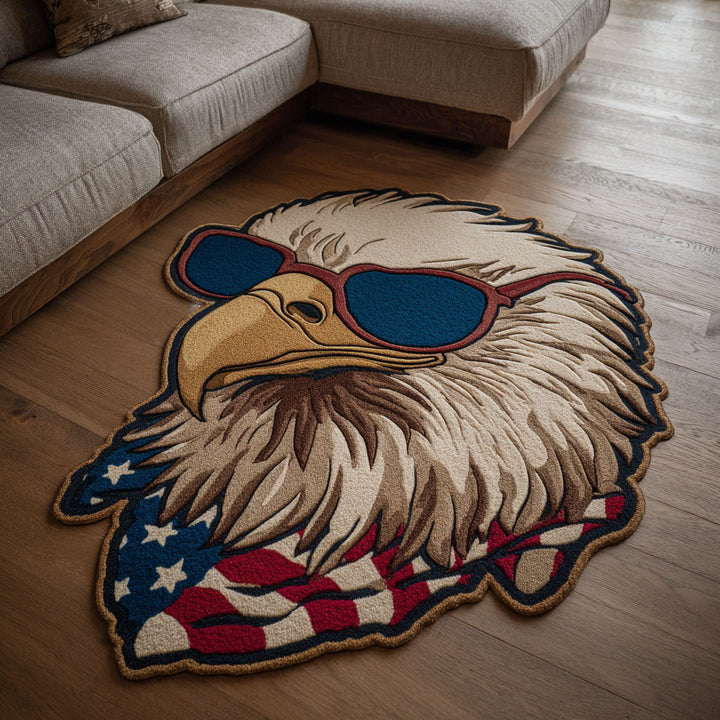 Freedom Eagle Custom Shape Area Rug