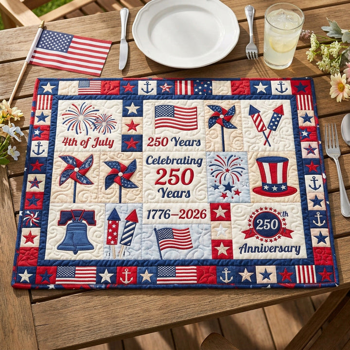 Freedom Table Quilted Placemat