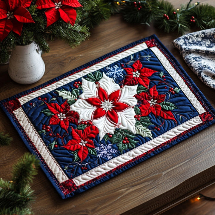 Frosted Elegance Quilted Placemat