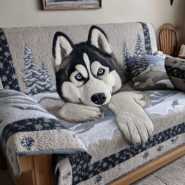Frostwind Husky Quilted Sofa Cover