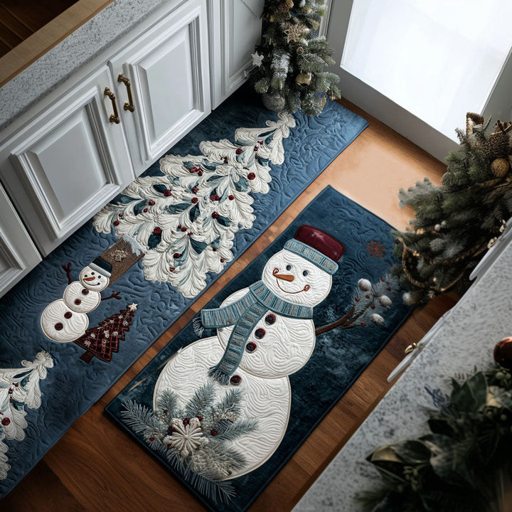Frosty Bliss Kitchen Area Rug