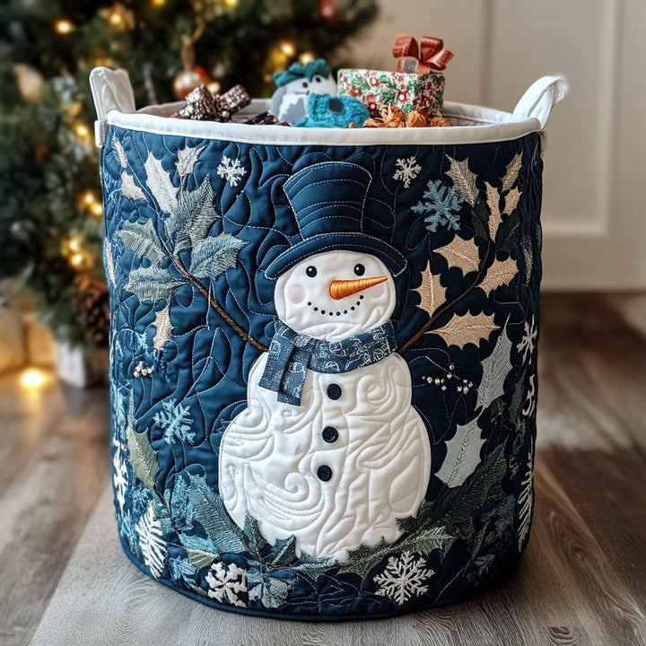 Chrisrtmas Quilted Laundry Basket