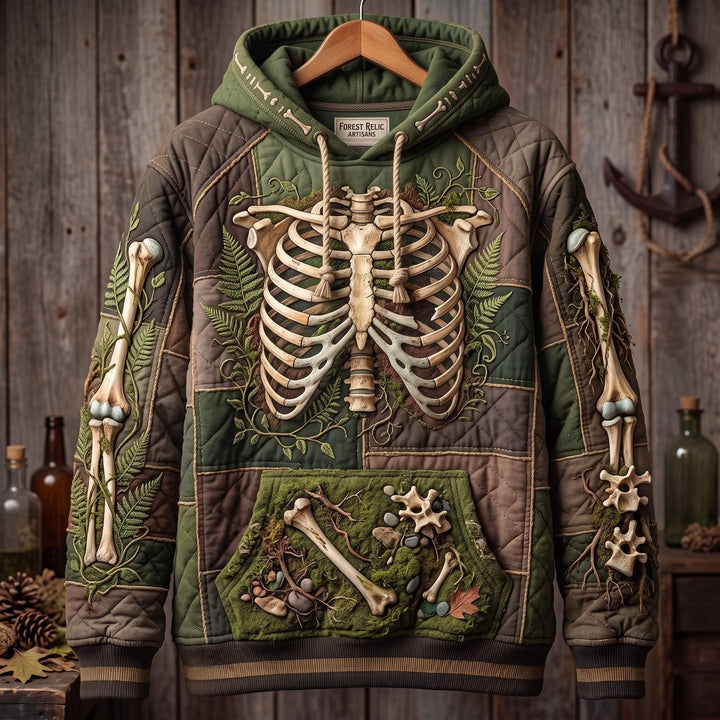 Hoodie with a Forest Skeleton