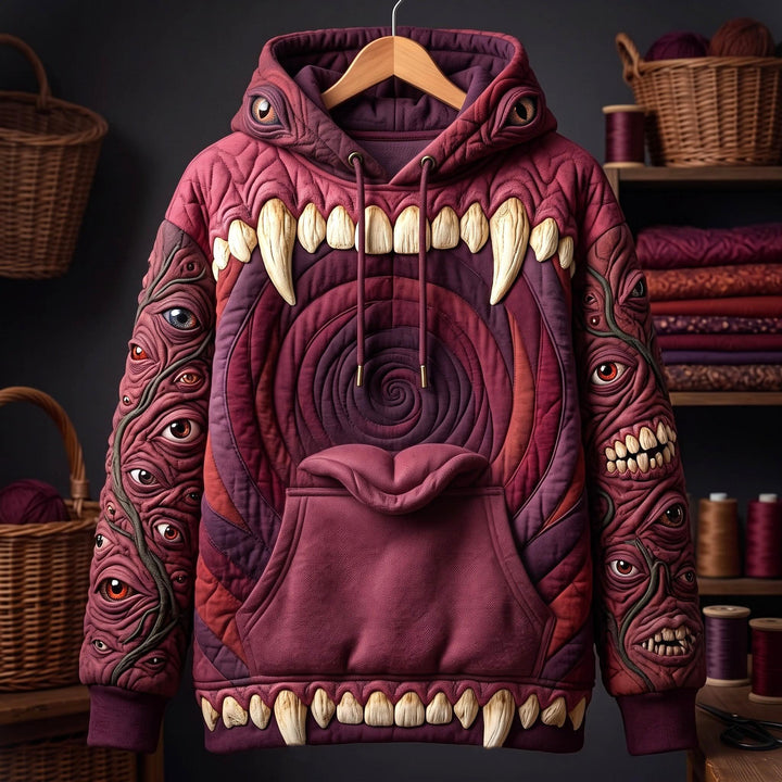 Hoodie with Scary Monster Teeth