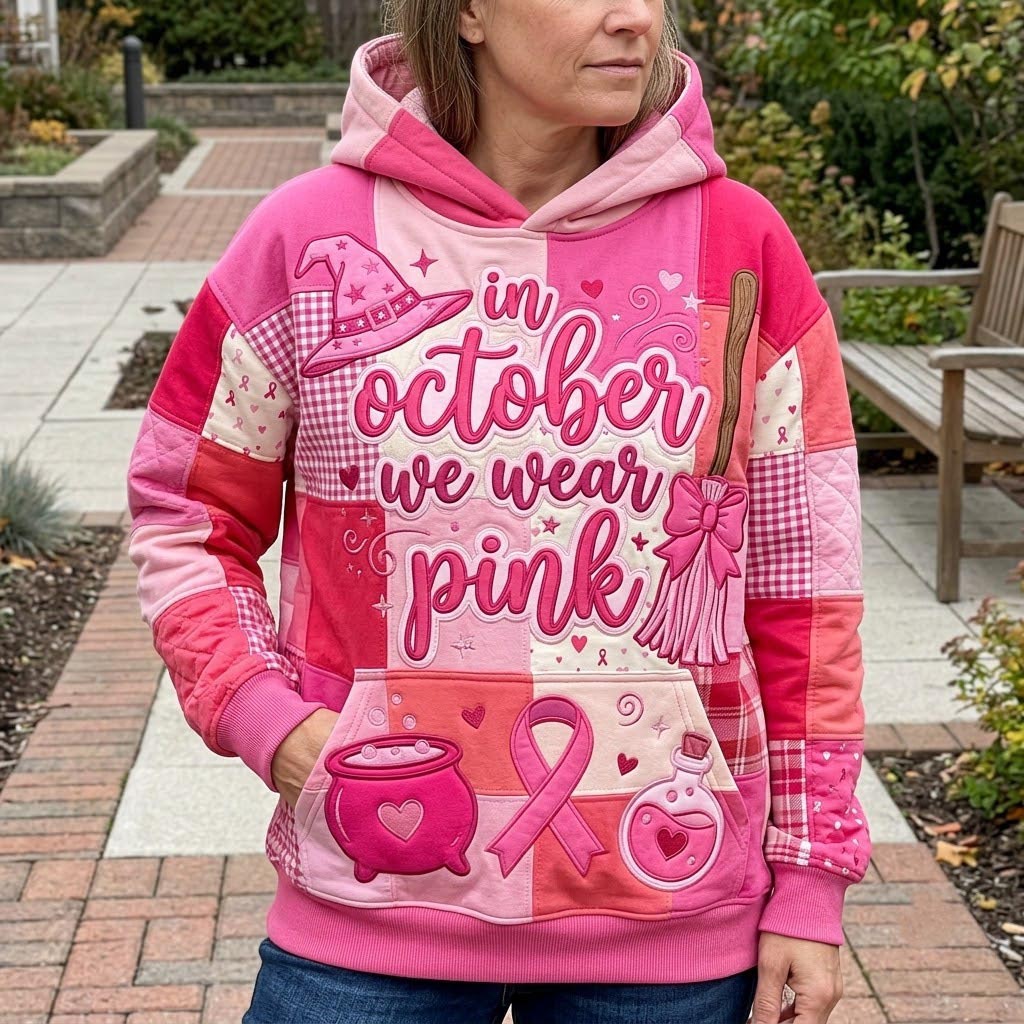 Pink Magic of October Hoodie