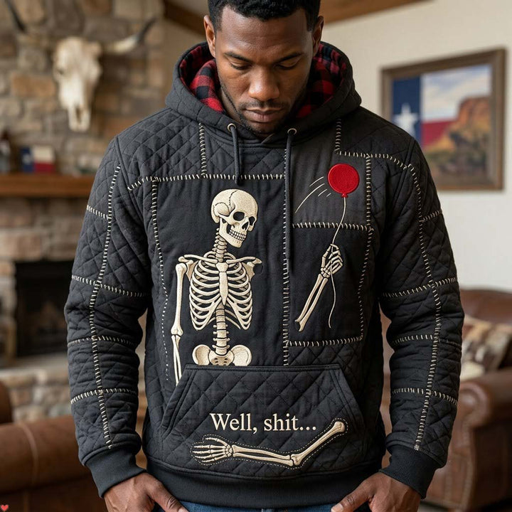 Hoodie with skulls after dark