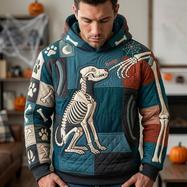 Hoodie with skulls after dark