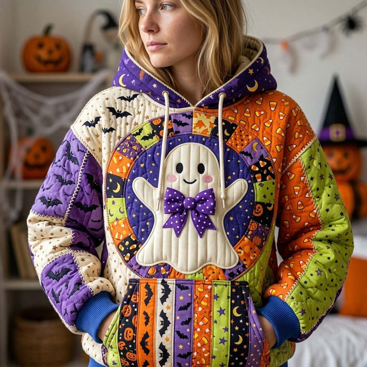 Hoodie Patchwork for Halloween at Midnight