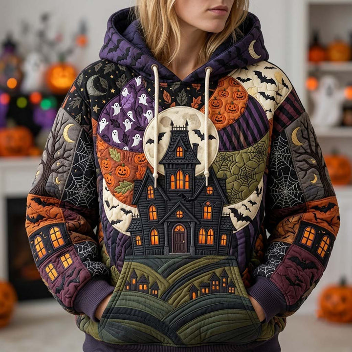 Hoodie Patchwork for Halloween at Midnight