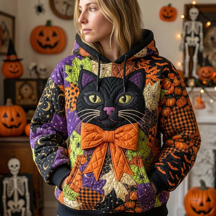 Hoodie Patchwork for Halloween at Midnight