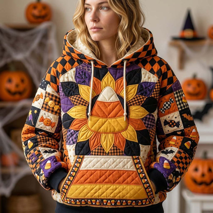Hoodie Patchwork Halloween at Midnight