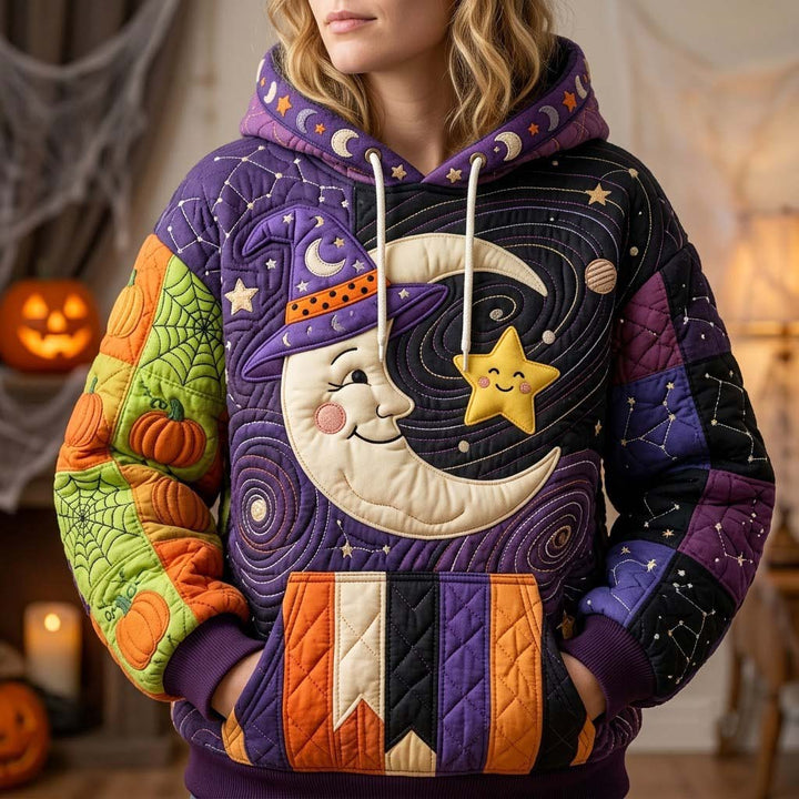 Hoodie Patchwork for Halloween at Midnight