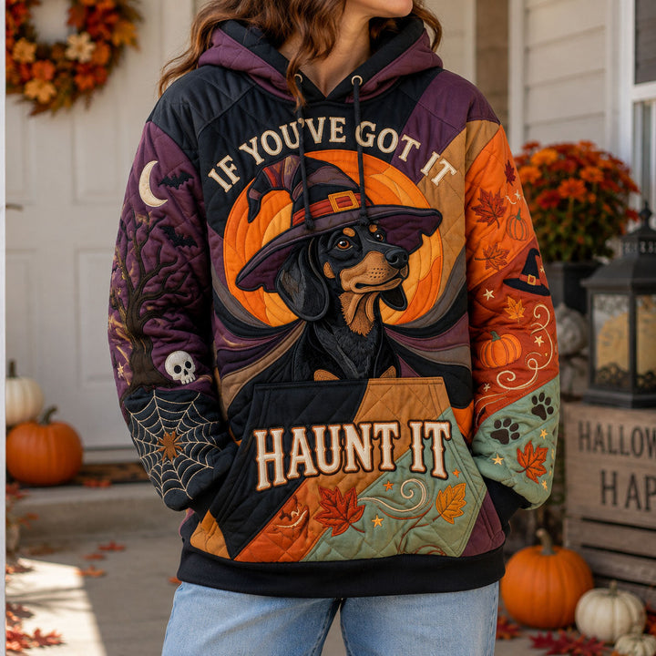 Magical Tracksuit with Hood for a Dachshund