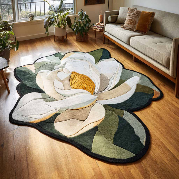 Garden Glow Custom Shape Area Rug