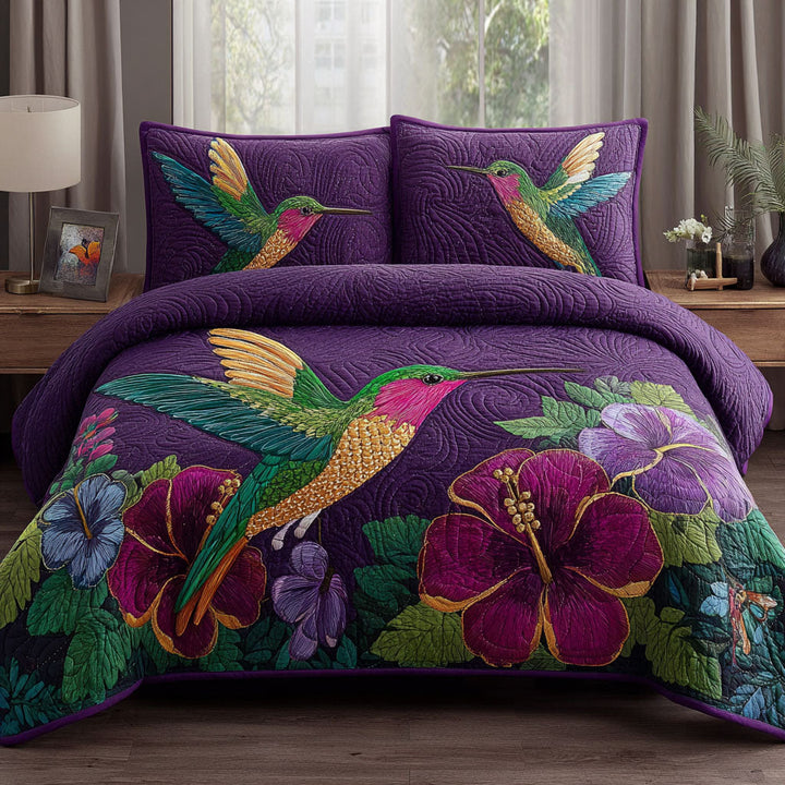 Garden Jewel 3-Piece Quilted Bedding Set