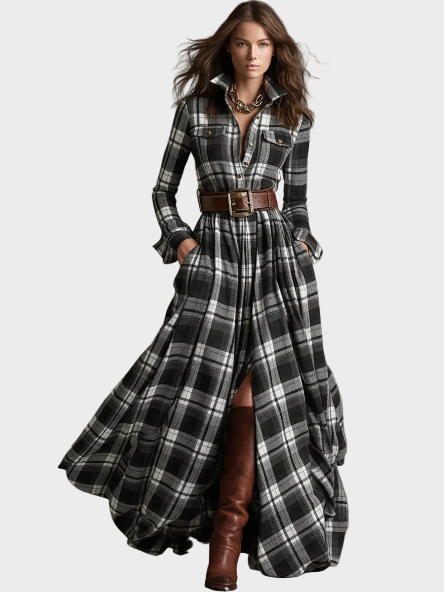 Evelyn - Classic Elegant Shirt Dress