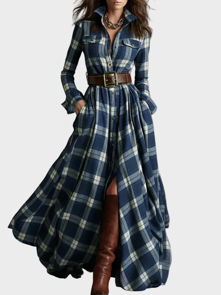 Evelyn - Classic Elegant Shirt Dress