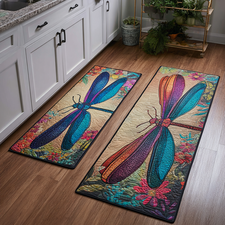 Gentle Dragonfly Kitchen Area Rug