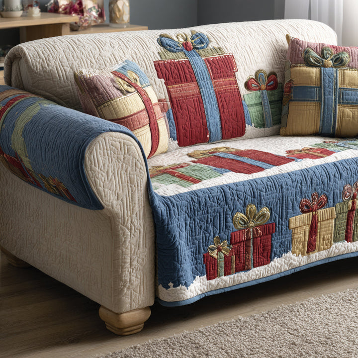 Gift Parade Quilted Sofa Cover