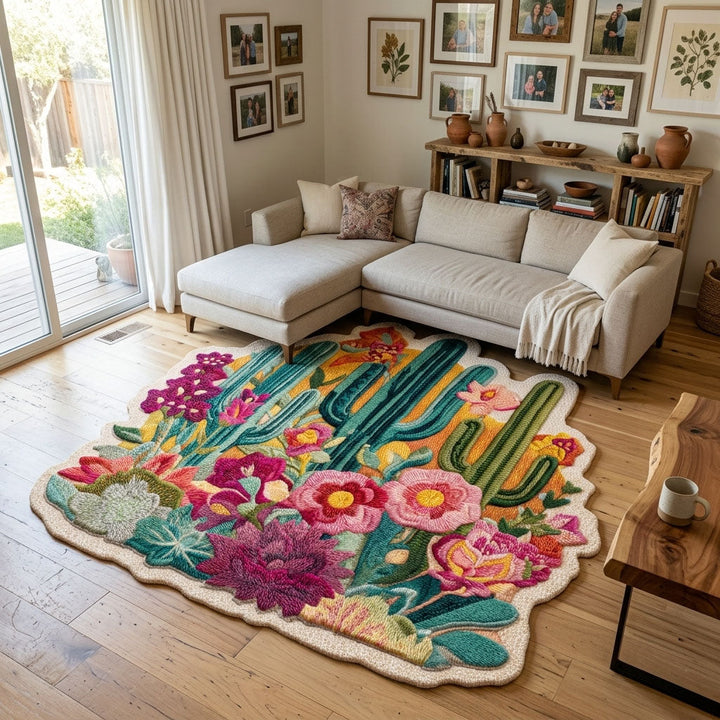 Golden Dunes Custom Shape Area Rug