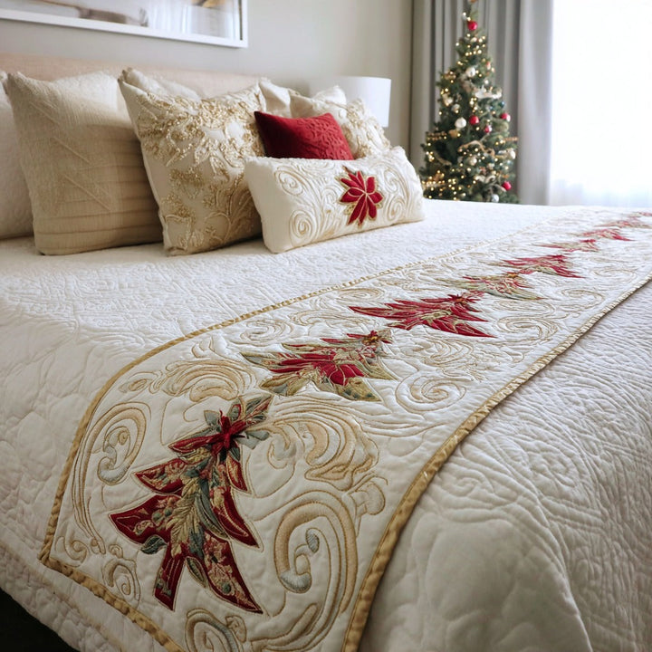 Golden Eve Quilted Bed Runner