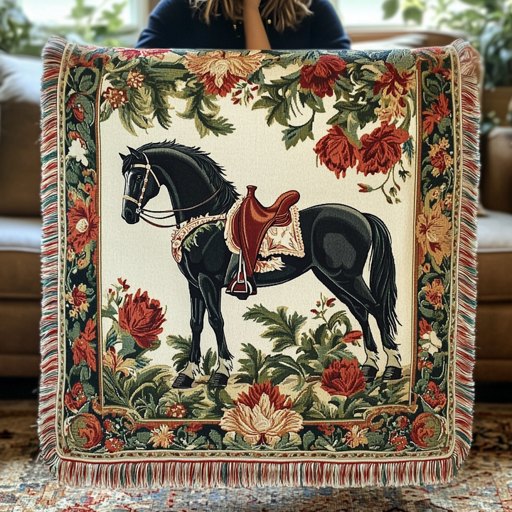 Golden Hoof Woven Sofa Blanket