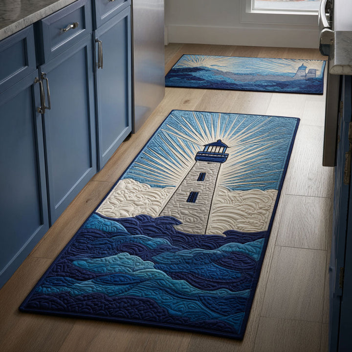 Golden Lighthouse Kitchen Area Rug
