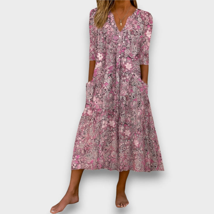 Harlowa - Dress with buttons
