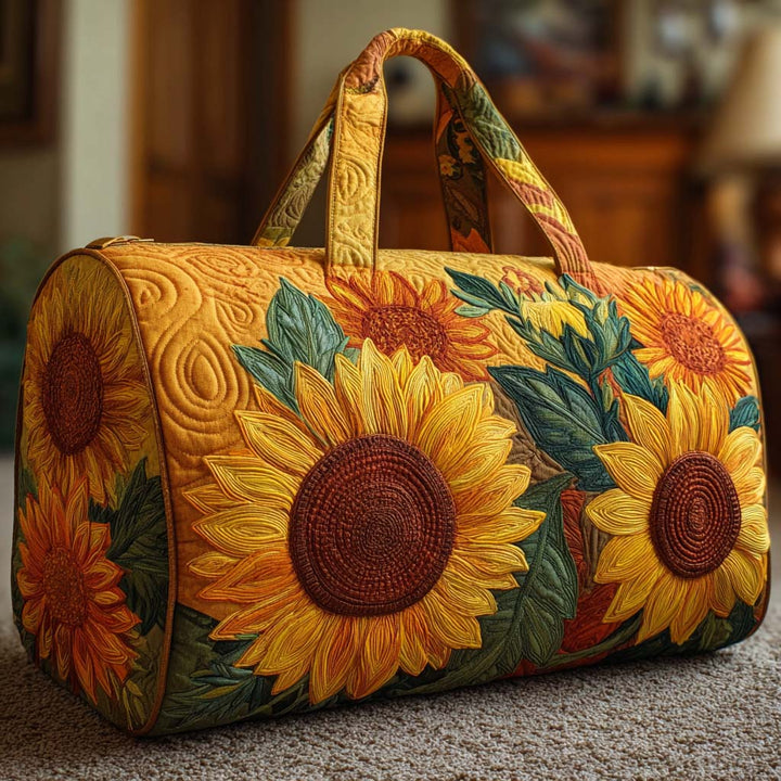 Happy Bloom Quilted Duffle Bag