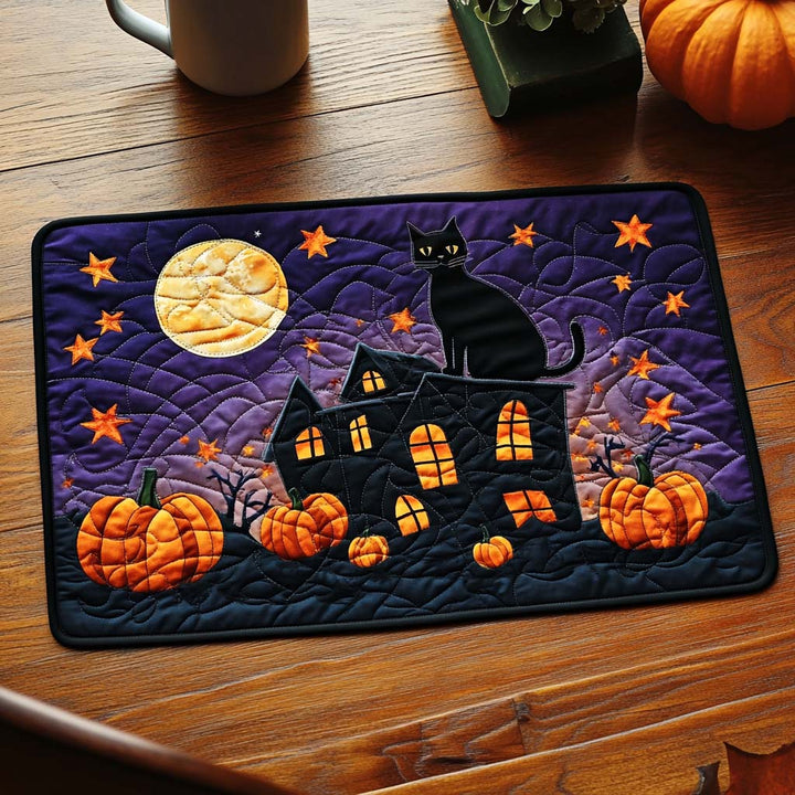 Haunted Night Quilted Placemat