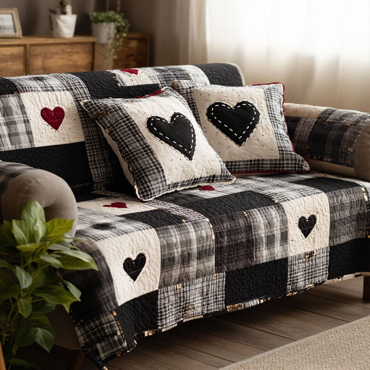Heartfelt Home Quilted Sofa Cover