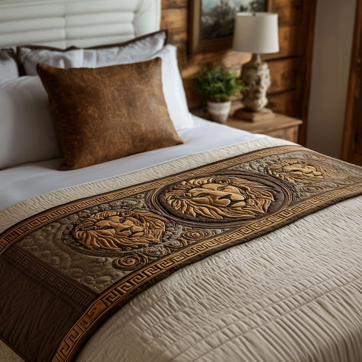 Heritage of the Gods Quilted Bed Runner