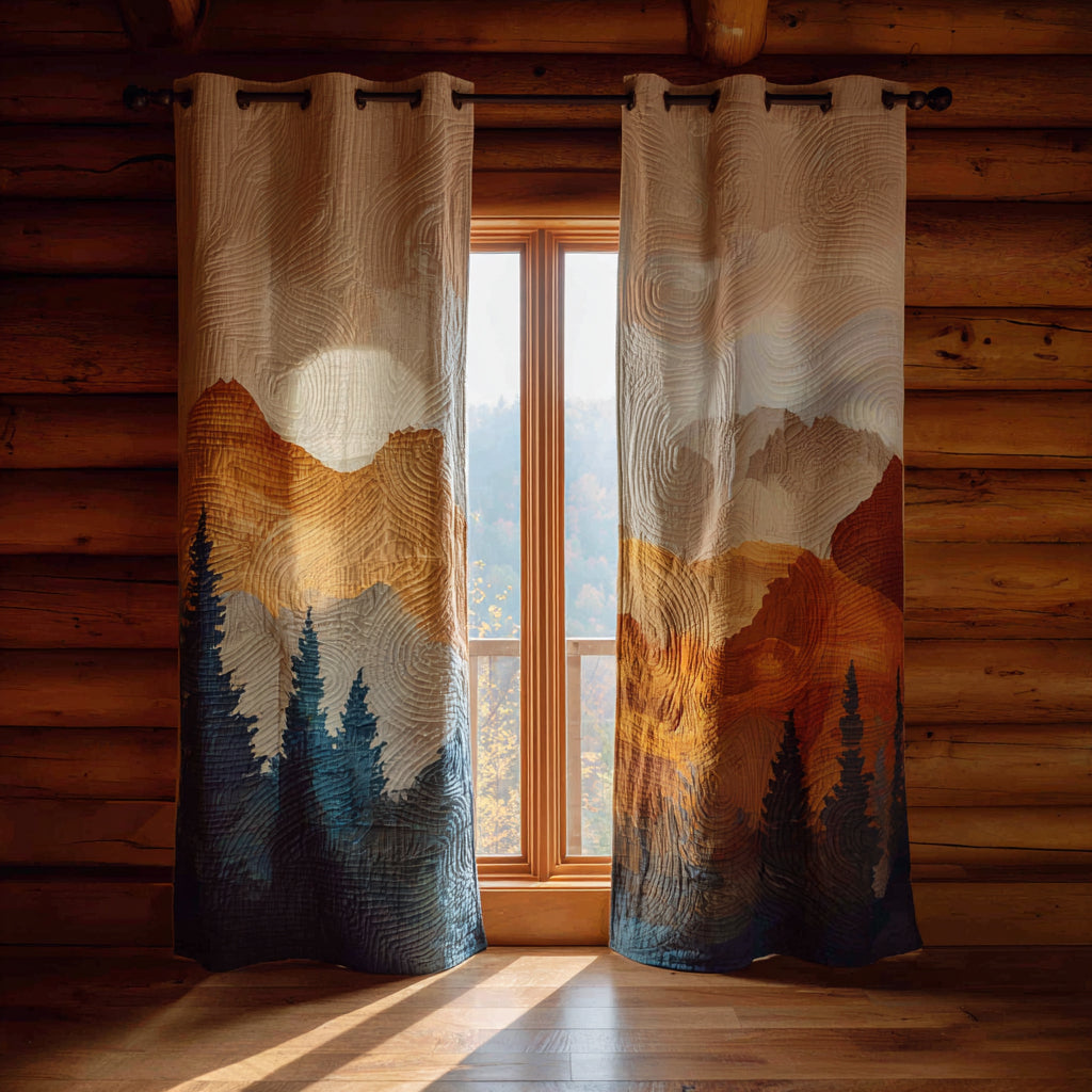 Forest Quilted Curtains NCU0VT331