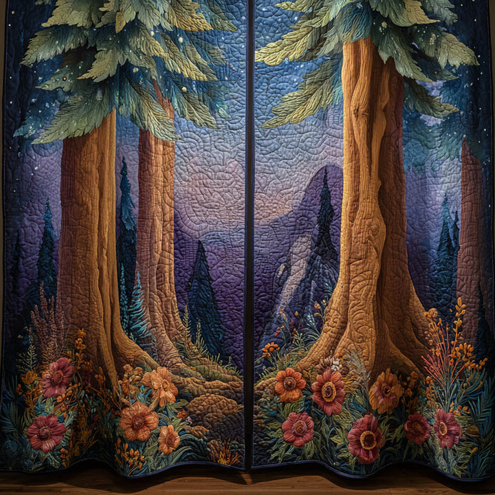 Forest Quilted Curtains NCU0VT331