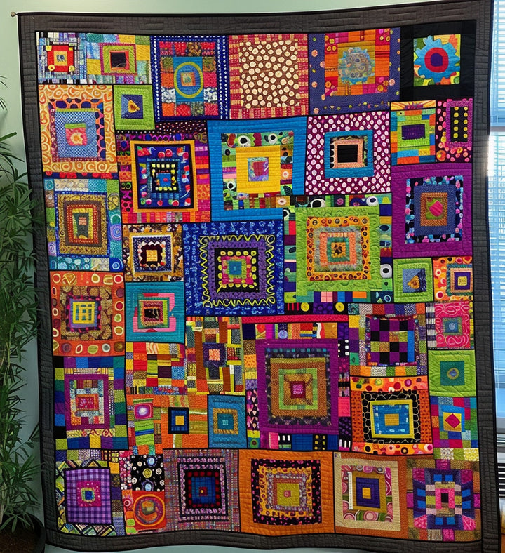 Hippie Dreamscape Quilted Blanket