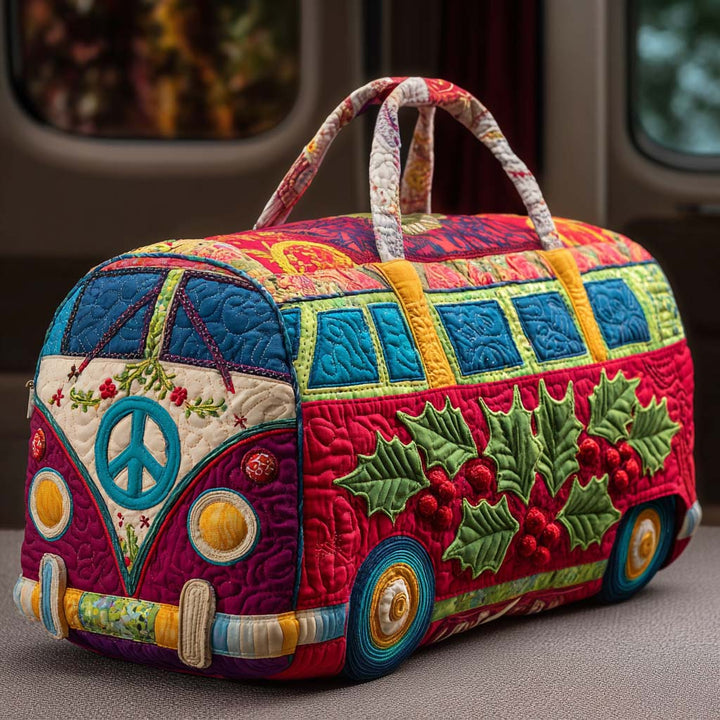 Holiday Freedom Van Quilted Duffle Bag